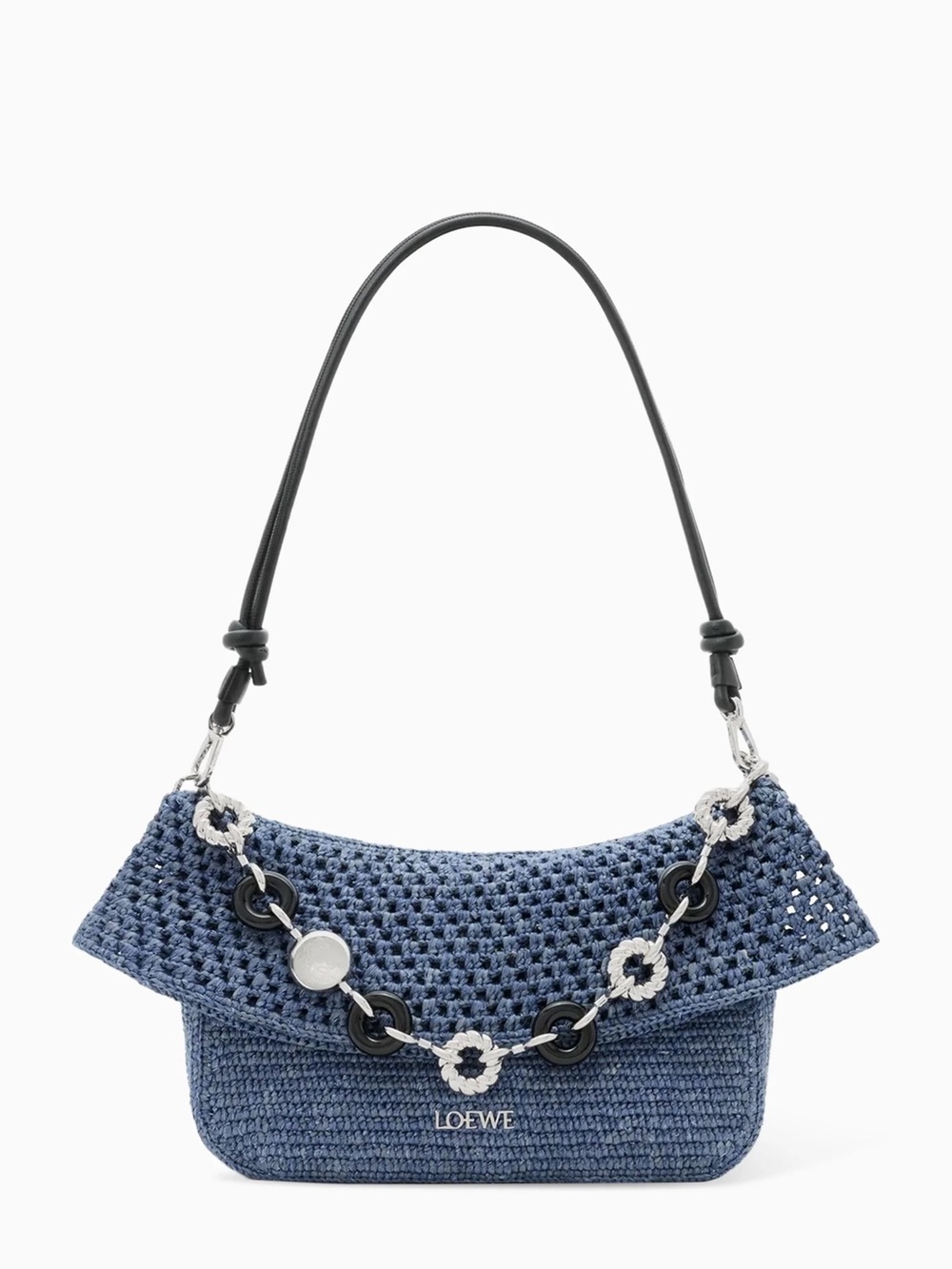 Loewe Medium Ola Crochet Raffia Bag